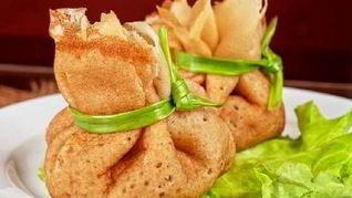 Блинные мешочки с жюльеном