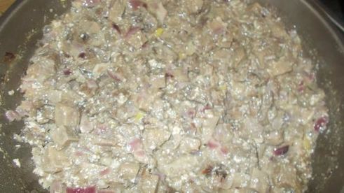 жульен из языка на манговом чатни