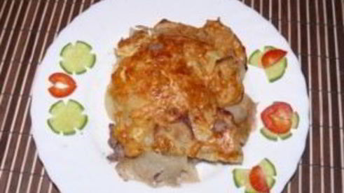 жульен с фаршем