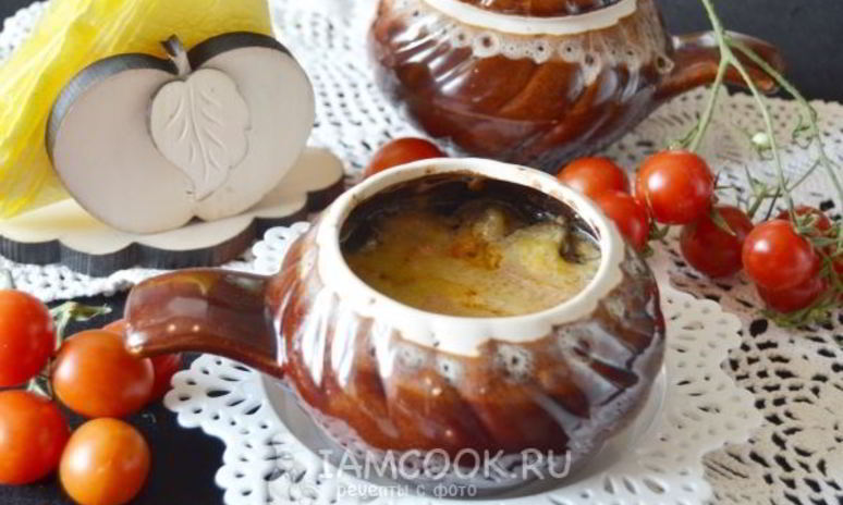 Рецепт жульена в горшочках