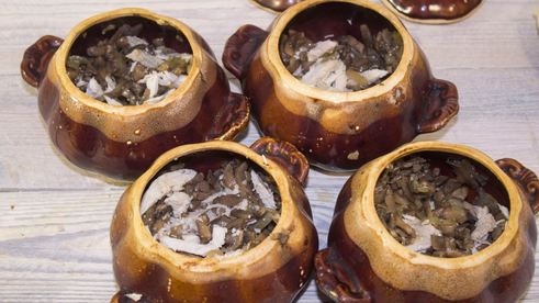 жульен в горшочке с курицей и грибами