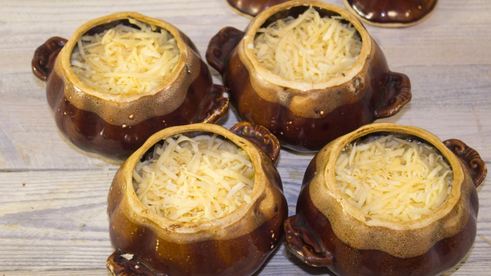 жульен в горшочке с курицей и грибами