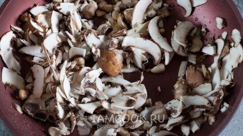 жульен в тарталетках с грибами и курицей