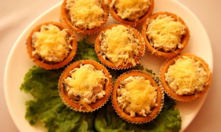 Рецепт жульена в тарталетках