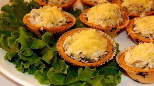 жульен в тарталетках