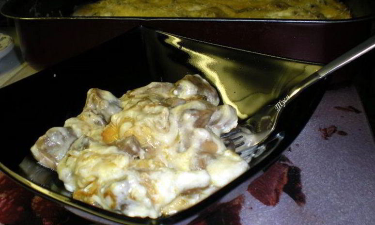 Рецепт жюльена иза шампиньонова с сырома