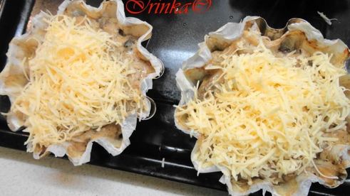 жюльен оригинальный в мясных корзиночках