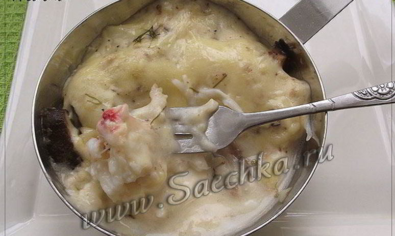 Рецепт жюльена с крабами