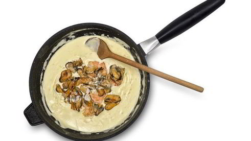 жюльен с креветками