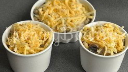 жюльен с курицей и грибами