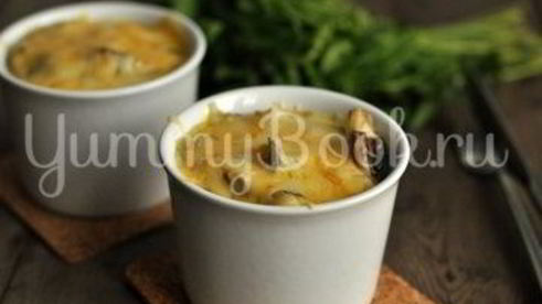 жюльен с курицей и грибами