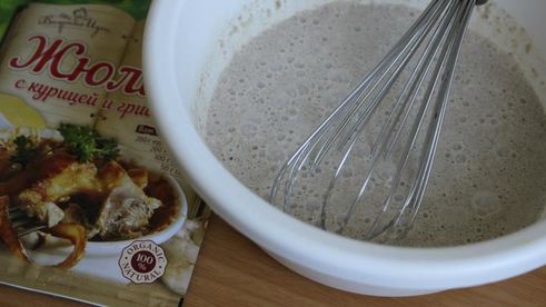 жюльен с курицей и лисичками