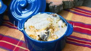 Жюльен с курицей и шампиньонами