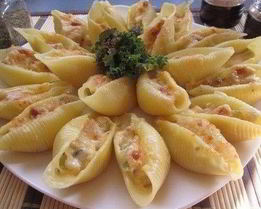 Жюльен в больших ракушках конкильони