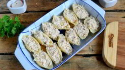 жюльен в больших ракушках