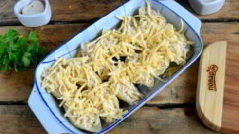 жюльен в больших ракушках