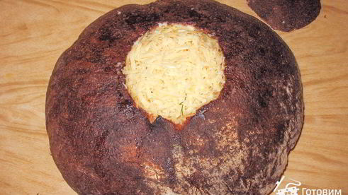 жюльен в хлебном каравае